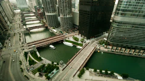 Time Lapse overview of Chicago -  4K - 4096x2304 Stock Footage 22475745