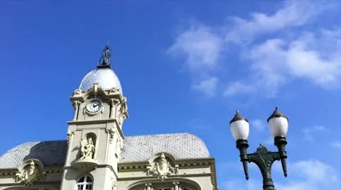 Time lapse of Paço da Liberdade in Curitiba Видео 17184106