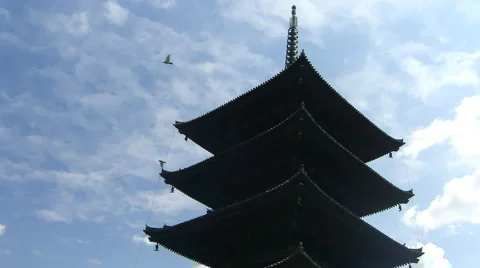 Time lapse Pagoda Stock Footage 1013295