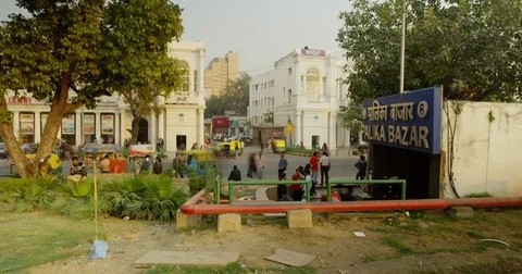 Time Lapse of Palika Bazaar, New Delhi, India Stock Footage 73004744