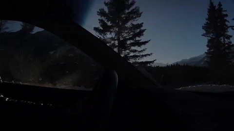 Time lapse pan from a car Stock Footage 107737469