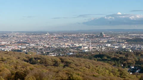 Time lapse Pan over Vienna, Austria in autumn Stock Footage 224857315