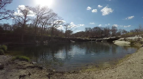 TIME LAPSE PAN OF SPRING WITH FALLS 動画素材 60815552