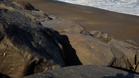 Time-lapse panning shot of beach. Stock Footage 108319222