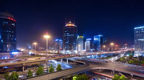 Time lapse--panorama of Beijing Vídeo Stock 51404525