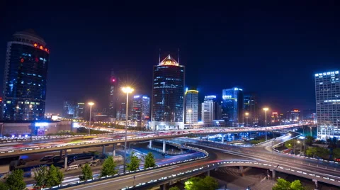 Time lapse--panorama of Beijing Stock Footage 51404555