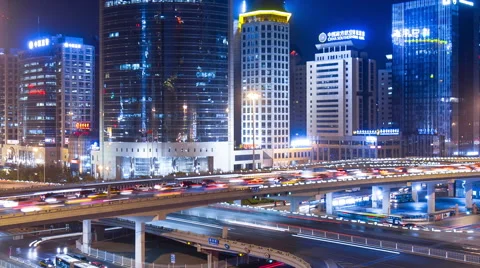 Time lapse--panorama of Beijing Stock Footage 60039359