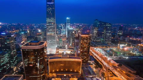 Time lapse--panorama of Beijing Stock Footage 60039739