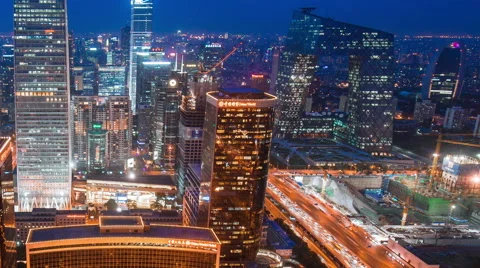 Time lapse--panorama of Beijing Stock Footage 60039990