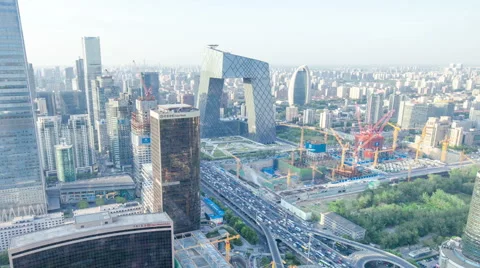 Time lapse--panorama of Beijing Stock Footage 60040301