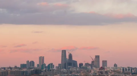 Time lapse--panorama of Beijing Vídeo Stock 60040481
