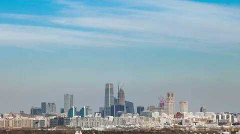 Time lapse--panorama of Beijing Stock Footage 60042817