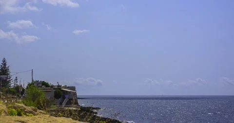 Time lapse of the panorama of Leuca, Apulia. Italy 動画素材 165551272