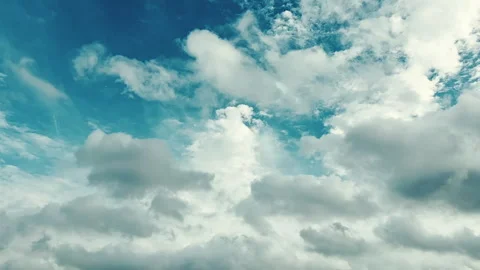 Time Lapse of Panoramic view of dramatic gray storm clouds Stock-Footage 345912395