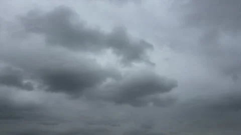 Time Lapse of Panoramic view of Dramatic sky and bad weather with dark clouds Stock-Footage 346176465