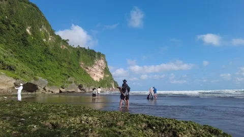 Time-lapse Parangtritis Beach Stock Footage 208408716