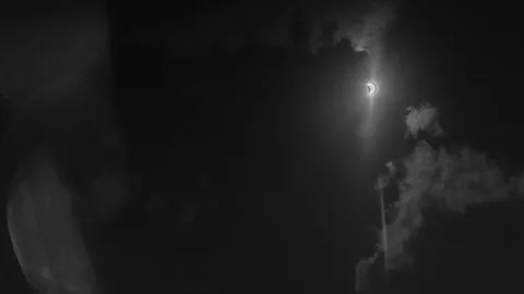 Time-lapse partial solar eclipse  Stock Footage 86838744
