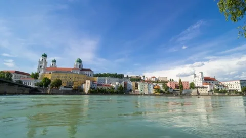 Time lapse Passau Stock Footage 132949583