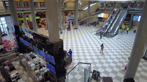 Time lapse of passenger movement in the Stock Video Pond5