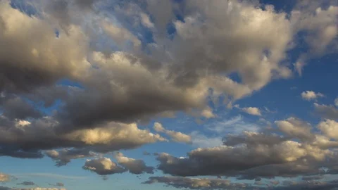 Time Lapse of Passing Clouds during Sunset Stock Footage 107947158
