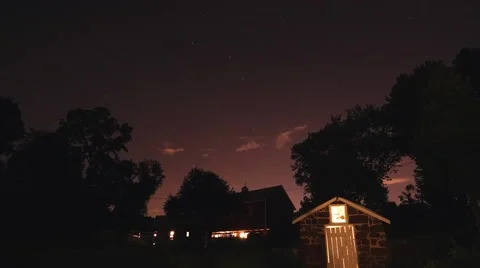 Time lapse of passing stars Video stock 53221675