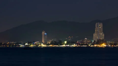 Time Lapse Patong at night Stock Footage 35731545