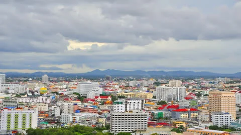 Time Lapse of Pattaya Town Stock Footage 24697005