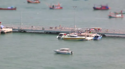 Time Lapse Pattya City Beach Of Chonburi, Thailand (miniature) Stock Footage 50566716