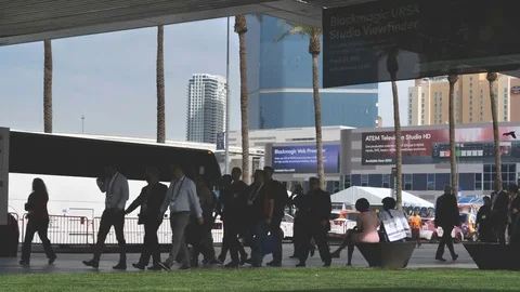 Time lapse-Pedestrian auto and bus traffic in busy metropolitan area Stock Footage 75080838