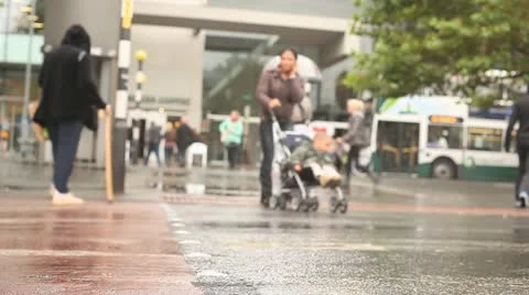 Time-Lapse of pedestrian crossing Stock Footage 10688938