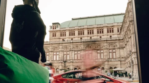 Time lapse of Pedestrian Zone Stock Footage 88404673