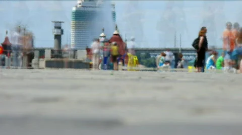 Time lapse of pedestrians Stock Footage 580239