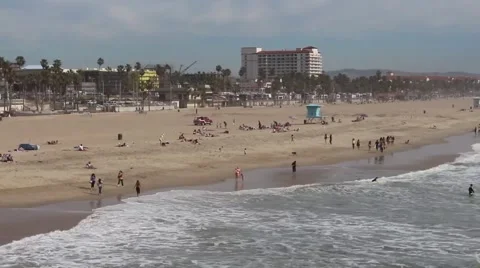 Time Lapse, People on the Beach Stock Footage 46970052