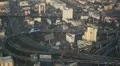 Time Lapse People Commuting Busy Street Highway Crowded Road Bangkok Aerial View HD Footage