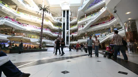 Time lapse people in the mall 1 Video stock 22845161