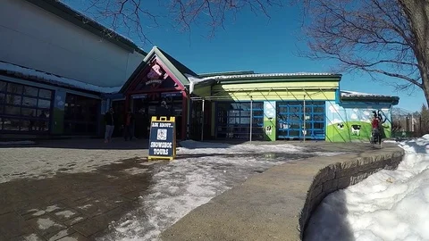 Time Lapse of people visiting Ben and Jerry's Ice Cream Factory Stock Footage 73025623