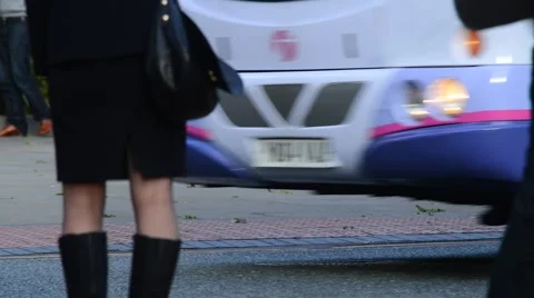 Time lapse people walking in the city of leeds united kingdom Stock Footage 68699971