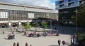 Time lapse of people walking, enjoying sunny weather at Alexanderplatz, Berlin HD Footage