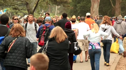 TIME LAPSE PEOPLE WALKING Video stock 884146