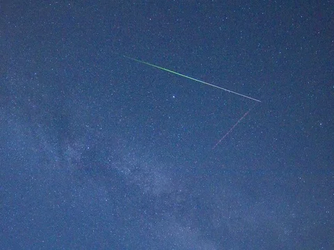 Time-Lapse of perseide meteor Stock Footage 78767651