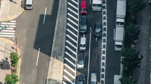 Time lapse pf modern downtown aerial view. Stock Footage 137782995