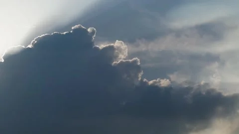 Time lapse photography of cloud movement in the sky Stock Footage 281843599