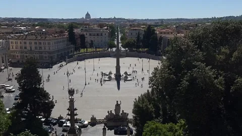 Time lapse Piazza del Popolo Video stock 194947720