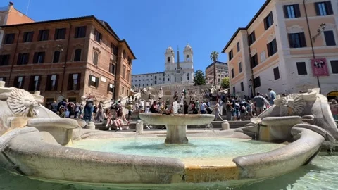 Time lapse Piazza di Spagna Video stock 194947715