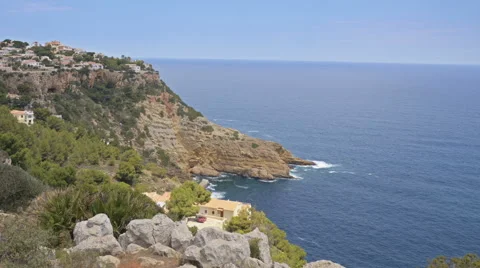 Time-lapse of picturesque seafront in Javea, Spain. Vídeos de archivo 61509468