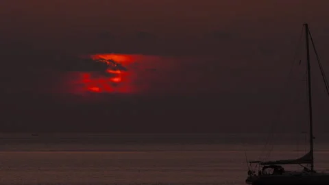 Time lapse, picturesque sunset Stock Footage 271200751