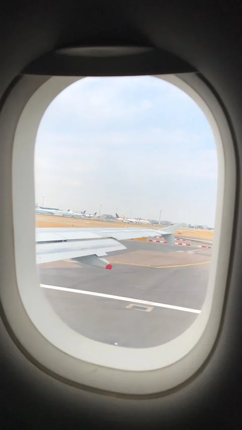 Time lapse in the plane Stock Footage 161785404