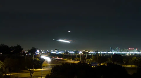 Time Lapse of Planes Landing at LAX Stock Footage 35197988