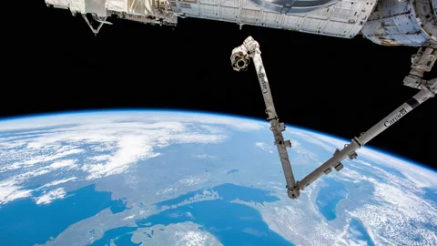 Time lapse of planet Earth from ISS. Earth images courtesy by Nasa. Stock Footage 165452838