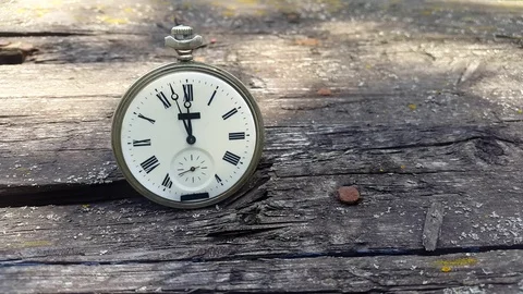 Time Lapse Of Pocket Clock Stock Footage 95586126
